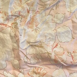 Pottery Barn Kids Pink and Cream Floral Bedding